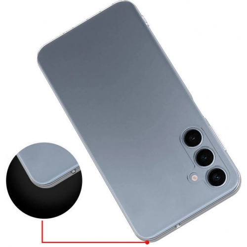 Samsung Galaxy S24 FE Kılıf Kamera Korumalı Esnek Silikon Kapak - Şeffaf