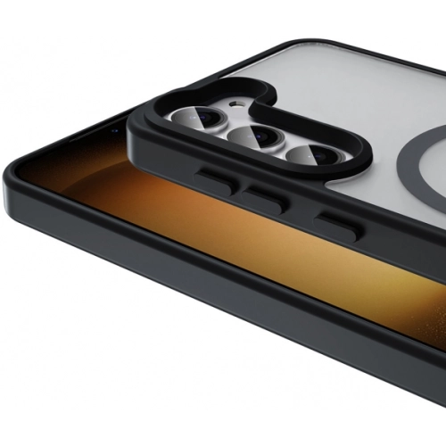 Samsung Galaxy S24 FE Kılıf Magsafe Şarj Özellikli Renkli Mat Arka Yüzey Sio Kapak - Mavi