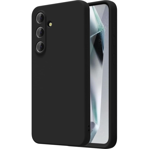 Samsung Galaxy S24 FE Kılıf Silikon Mat Esnek Kamera Korumalı Biye Kapak - Siyah