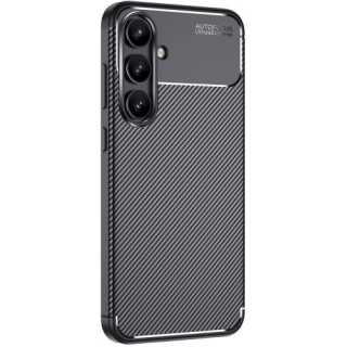 Samsung Galaxy S24 FE Kılıf Silikon Parmak İzi Bırakmayan Karbon Soft Negro Kapak - Siyah