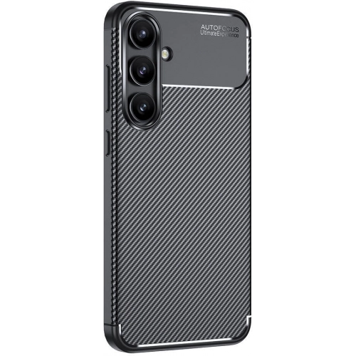 Samsung Galaxy S24 FE Kılıf Silikon Parmak İzi Bırakmayan Karbon Soft Negro Kapak - Siyah