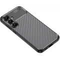 Samsung Galaxy S24 FE Kılıf Silikon Parmak İzi Bırakmayan Karbon Soft Negro Kapak - Siyah