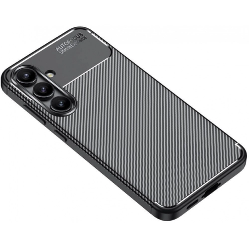 Samsung Galaxy S24 FE Kılıf Silikon Parmak İzi Bırakmayan Karbon Soft Negro Kapak - Siyah