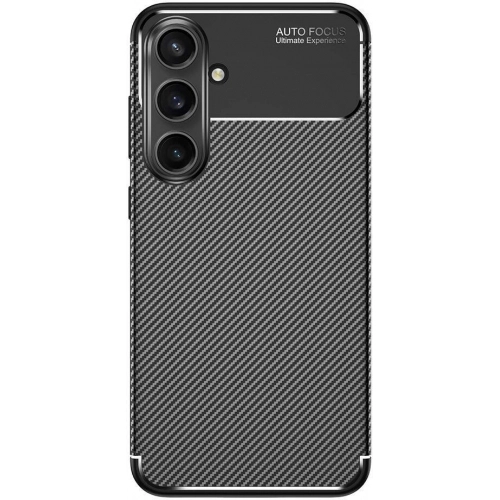 Samsung Galaxy S24 FE Kılıf Silikon Parmak İzi Bırakmayan Karbon Soft Negro Kapak - Siyah