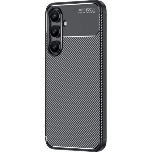 Samsung Galaxy S24 FE Kılıf Silikon Parmak İzi Bırakmayan Karbon Soft Negro Kapak - Siyah