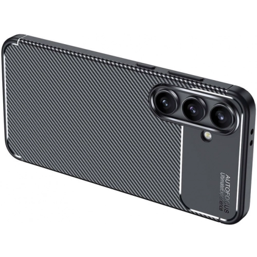 Samsung Galaxy S24 FE Kılıf Silikon Parmak İzi Bırakmayan Karbon Soft Negro Kapak - Siyah