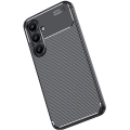 Samsung Galaxy S24 FE Kılıf Silikon Parmak İzi Bırakmayan Karbon Soft Negro Kapak - Siyah