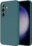 Samsung Galaxy S24 Kılıf İçi Kadife Mat Mara Lansman Silikon Kapak  - Koyu Yeşil