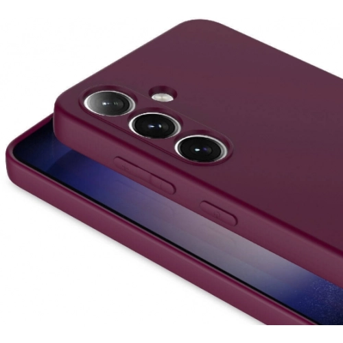 Samsung Galaxy S24 Kılıf İçi Kadife Mat Mara Lansman Silikon Kapak - Lacivert