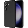 Samsung Galaxy S24 Kılıf İçi Kadife Mat Mara Lansman Silikon Kapak  - Siyah