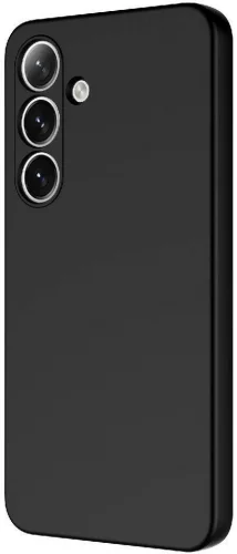 Samsung Galaxy S24 Kılıf İçi Kadife Mat Mara Lansman Silikon Kapak  - Siyah