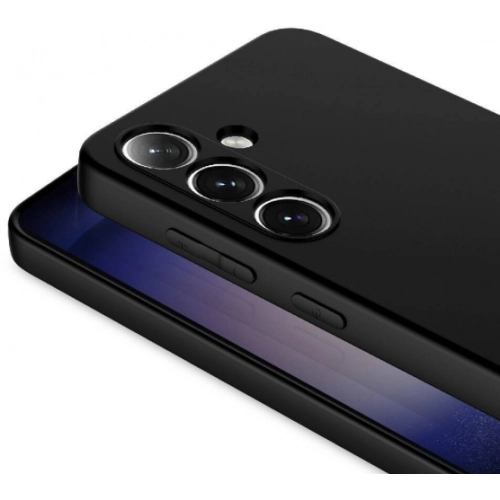 Samsung Galaxy S24 Kılıf İçi Kadife Mat Mara Lansman Silikon Kapak  - Siyah