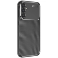 Samsung Galaxy S24 Kılıf Silikon Parmak İzi Bırakmayan Karbon Soft Negro Kapak - Siyah