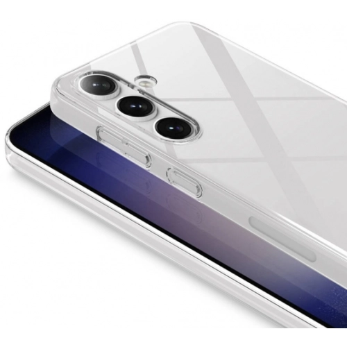 Samsung Galaxy S24 Kılıf Sert Arka Yüzey İnce Droga Kapak - Şeffaf