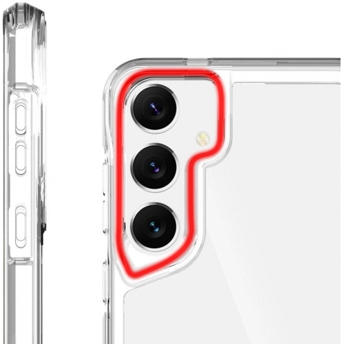 Samsung Galaxy S24 Kılıf Şeffaf TPU Kenarları Esnek Crystal T-Max Kapak - Şeffaf