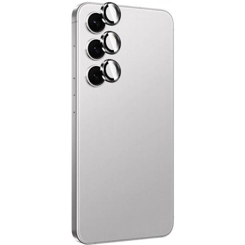 Samsung Galaxy S24 Lens Koruyucu Titanium Premium Temperli Kamera Lens Koruyucu - Gri
