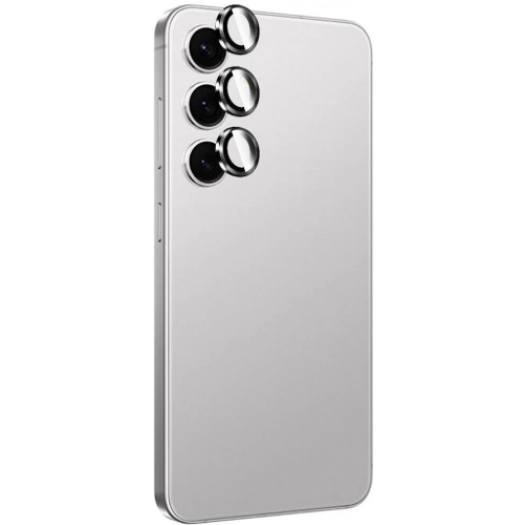 Samsung Galaxy S24 Lens Koruyucu Titanium Premium Temperli Kamera Lens Koruyucu - Gri