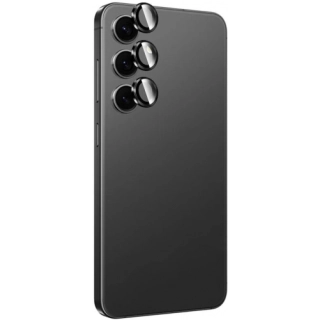 Samsung Galaxy S24 Lens Koruyucu Titanium Premium Temperli Kamera Lens Koruyucu - Siyah