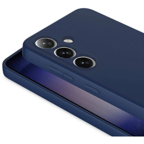 Samsung Galaxy S24 Plus Kılıf İçi Kadife Mat Mara Lansman Silikon Kapak - Koyu Mor