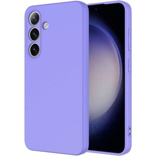 Samsung Galaxy S24 Plus Kılıf İçi Kadife Mat Mara Lansman Silikon Kapak  - Lila