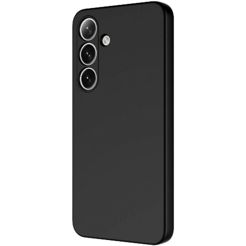 Samsung Galaxy S24 Plus Kılıf İçi Kadife Mat Mara Lansman Silikon Kapak - Siyah