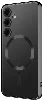 Samsung Galaxy S24 Plus Kılıf Kamera Korumalı Şeffaf Magsafe Wireless Şarj Özellikli Demre Kapak - Siyah