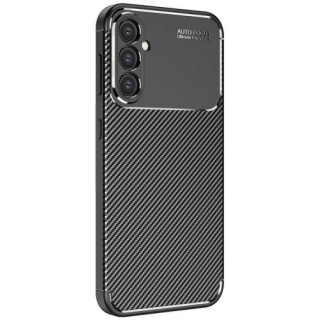 Samsung Galaxy S24 Plus Kılıf Silikon Parmak İzi Bırakmayan Karbon Soft Negro Kapak - Siyah