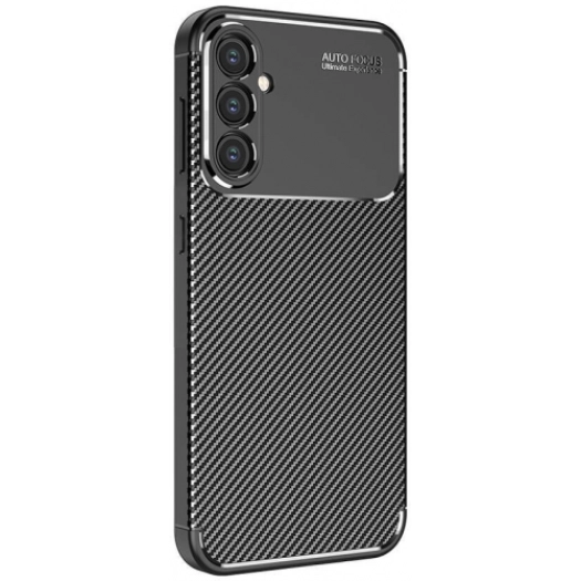 Samsung Galaxy S24 Plus Kılıf Silikon Parmak İzi Bırakmayan Karbon Soft Negro Kapak - Siyah