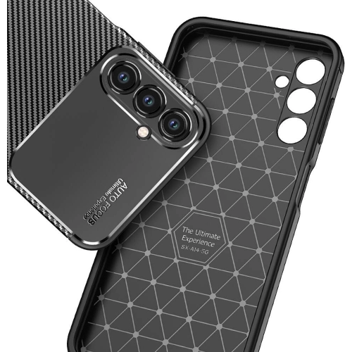 Samsung Galaxy S24 Plus Kılıf Silikon Parmak İzi Bırakmayan Karbon Soft Negro Kapak - Siyah