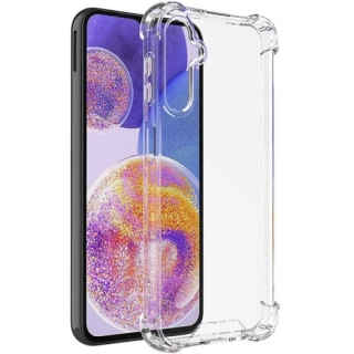 Samsung Galaxy S24 Plus Kılıf Silikon Köşe Korumalı Airbag Darbe Emici Kapak - Şeffaf