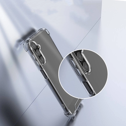 Samsung Galaxy S24 Plus Kılıf Silikon Köşe Korumalı Airbag Darbe Emici Kapak - Şeffaf