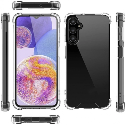 Samsung Galaxy S24 Plus Kılıf Silikon Köşe Korumalı Airbag Darbe Emici Kapak - Şeffaf