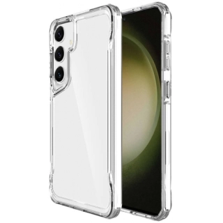 Samsung Galaxy S24 Plus Kılıf Şeffaf TPU Kenarları Esnek Crystal T-Max Kapak - Şeffaf