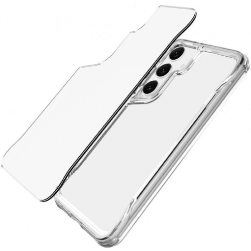 Samsung Galaxy S24 Plus Kılıf Şeffaf TPU Kenarları Esnek Crystal T-Max Kapak - Şeffaf