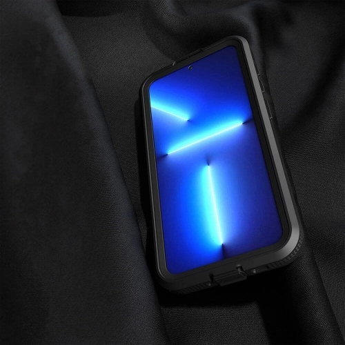 Samsung Galaxy S24 Plus Kılıf Su Geçirmez Toza Dayanıklı IP68 Sertifikalı 360 Tam Koruma Kapak - Siyah