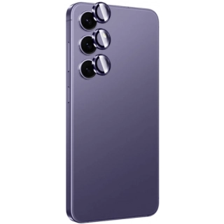 Samsung Galaxy S24 Plus Lens Koruyucu Titanium Premium Temperli Kamera Lens Koruyucu - Mor