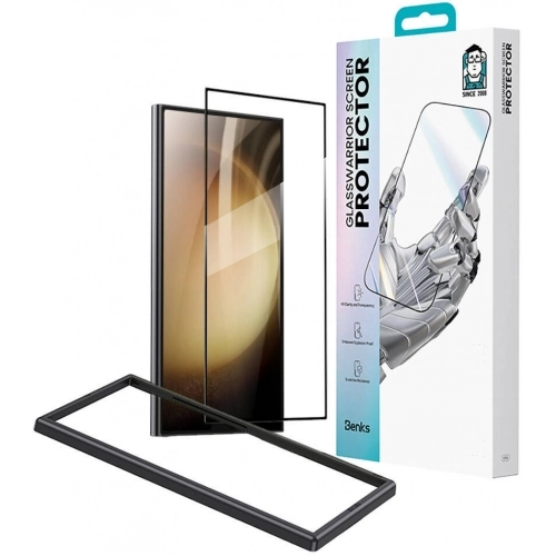 Samsung Galaxy S24 Ultra Benks Glass Warrior Cam Ekran Koruyucu + Kolay Uygulama Aparatlı - Siyah
