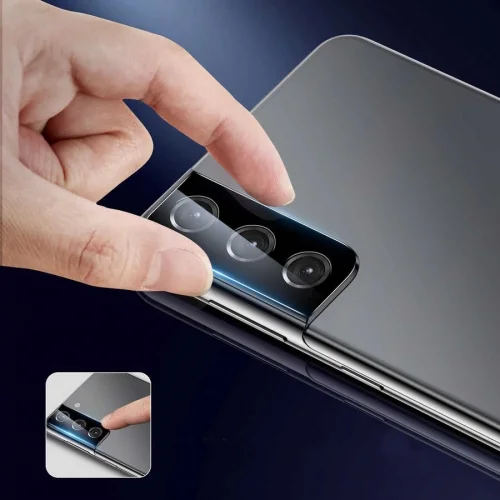Samsung Galaxy S24 Ultra Kamera Lens Koruyucu Film 0.2mm - Siyah