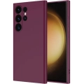 Samsung Galaxy S24 Ultra Kılıf İçi Kadife Mat Mara Lansman Silikon Kapak  - Koyu Mor