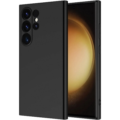 Samsung Galaxy S24 Ultra Kılıf İçi Kadife Mat Mara Lansman Silikon Kapak - Koyu Mor