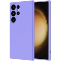 Samsung Galaxy S24 Ultra Kılıf İçi Kadife Mat Mara Lansman Silikon Kapak  - Lila