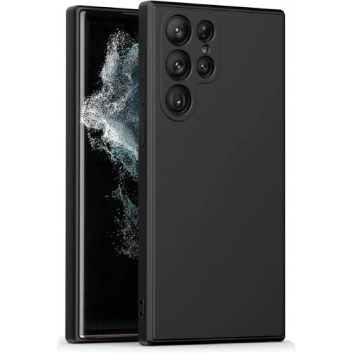 Samsung Galaxy S24 Ultra Kılıf İnce Soft Mat Renkli Esnek Silikon Kapak - Siyah