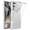 Samsung Galaxy S24 Ultra Kılıf Kamera Korumalı Esnek Silikon Kapak - Şeffaf