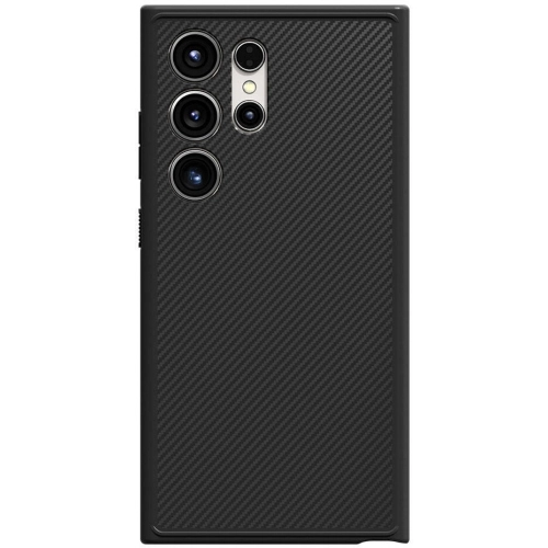Samsung Galaxy S24 Ultra Kılıf Magsafe Şarj Özellikli Karbon Fiber Görünümlü T-Karbon Kapak - Siyah