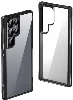 Samsung Galaxy S24 Ultra  Kılıf Şeffaf Sert PC Arka Yüzey Tasarımlı Edo Kapak - Siyah