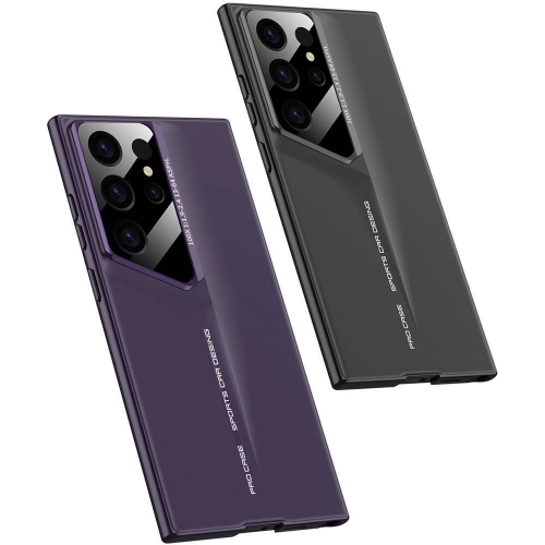 Samsung Galaxy S24 Ultra Kılıf Ultra İnce Kameralı Korumalı Sert Rubber Procase Kapak - Mor