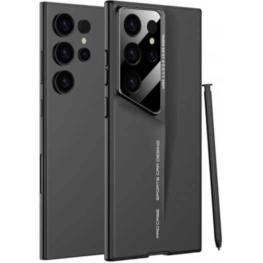 Samsung Galaxy S24 Ultra Kılıf Ultra İnce Kameralı Korumalı Sert Rubber Procase Kapak - Siyah