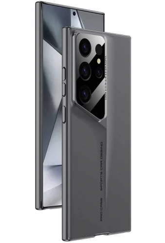 Samsung Galaxy S24 Ultra Kılıf Ultra İnce Kameralı Korumalı Sert Rubber Procase Kapak - Siyah