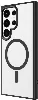 Samsung Galaxy S24 Ultra Kılıf Wireless Şarj Özellikli Zore Krom Magsafe Silikon Kapak - Siyah