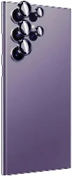 Samsung Galaxy S24 Ultra Lens Koruyucu Titanium Premium Temperli Kamera Lens Koruyucu - Mor